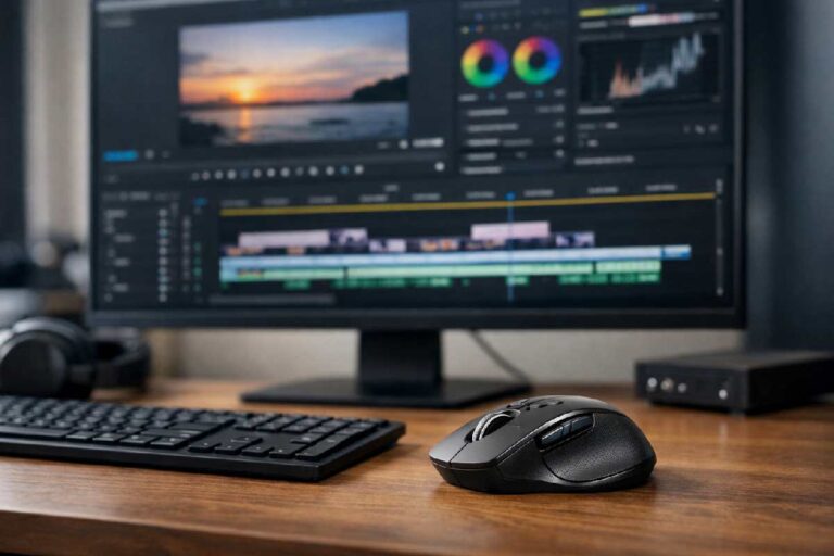 Best mouse for video editing on a professional editing desk