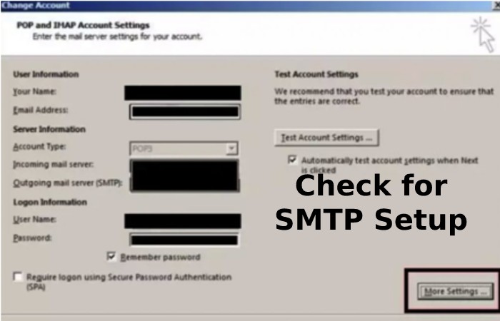 Check for SMTP Setup