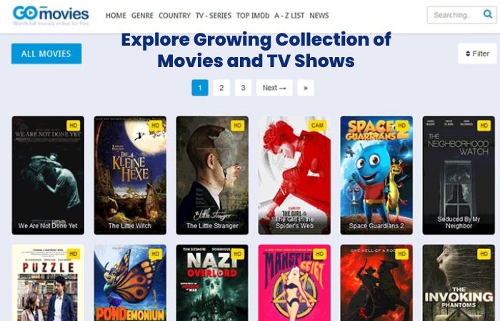 Explore Growing Collection of Movies and TV Shows
