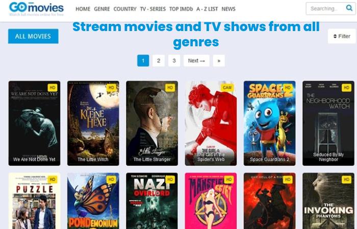 Stream movies and TV shows from all genres