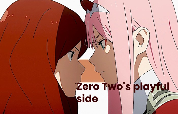Zero Two's playful side
