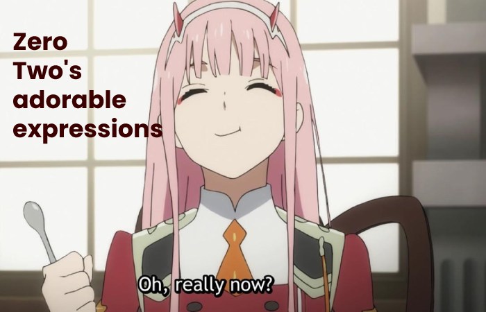 Zero Two's adorable expressions