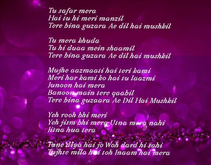 Ae Dil Hai Mushkil Lyrics