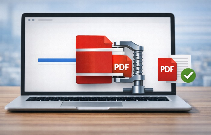 Merging and compressing PDF documents