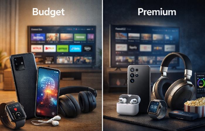 Budget versus premium consumer electronics comparison