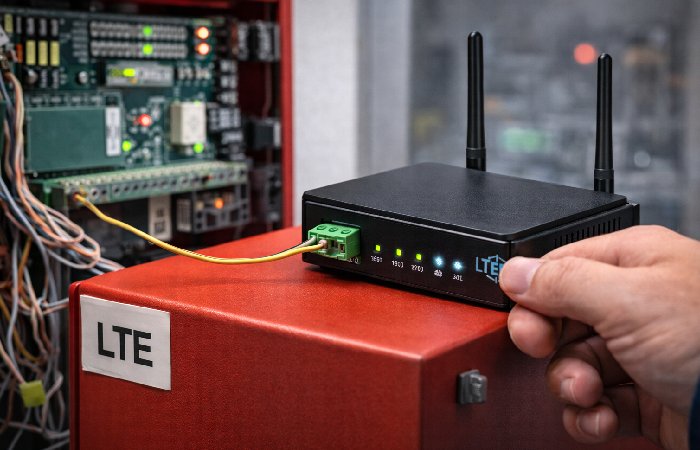 Cellular LTE gateway device used to replace analog POTS lines