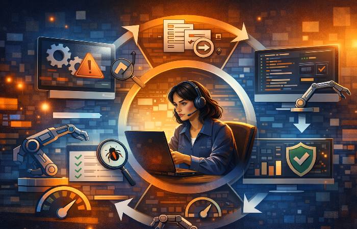 Quality assurance engineer involved throughout the software development lifecycle