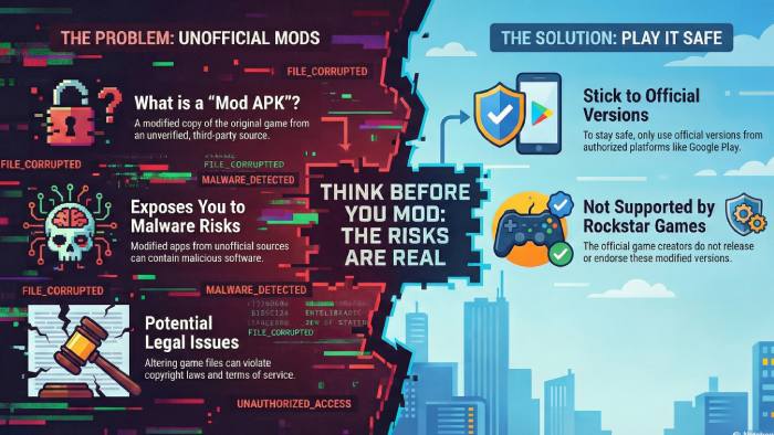 Breakdown of GTA San Andreas Mod APK Features and Associated Risks