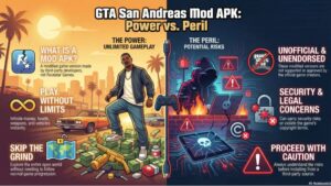 Infographic Overview_ GTA San Andreas Mod APK with Unlimited Features